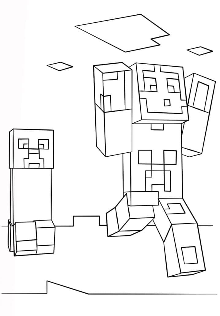 Creeper Minecraft para Colorir