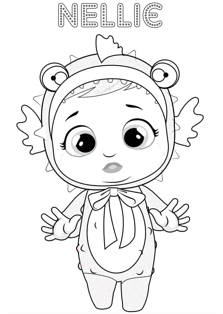 Desenho De Nellie Cry Baby Para Colorir
