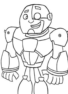 Cyborg para Colorir