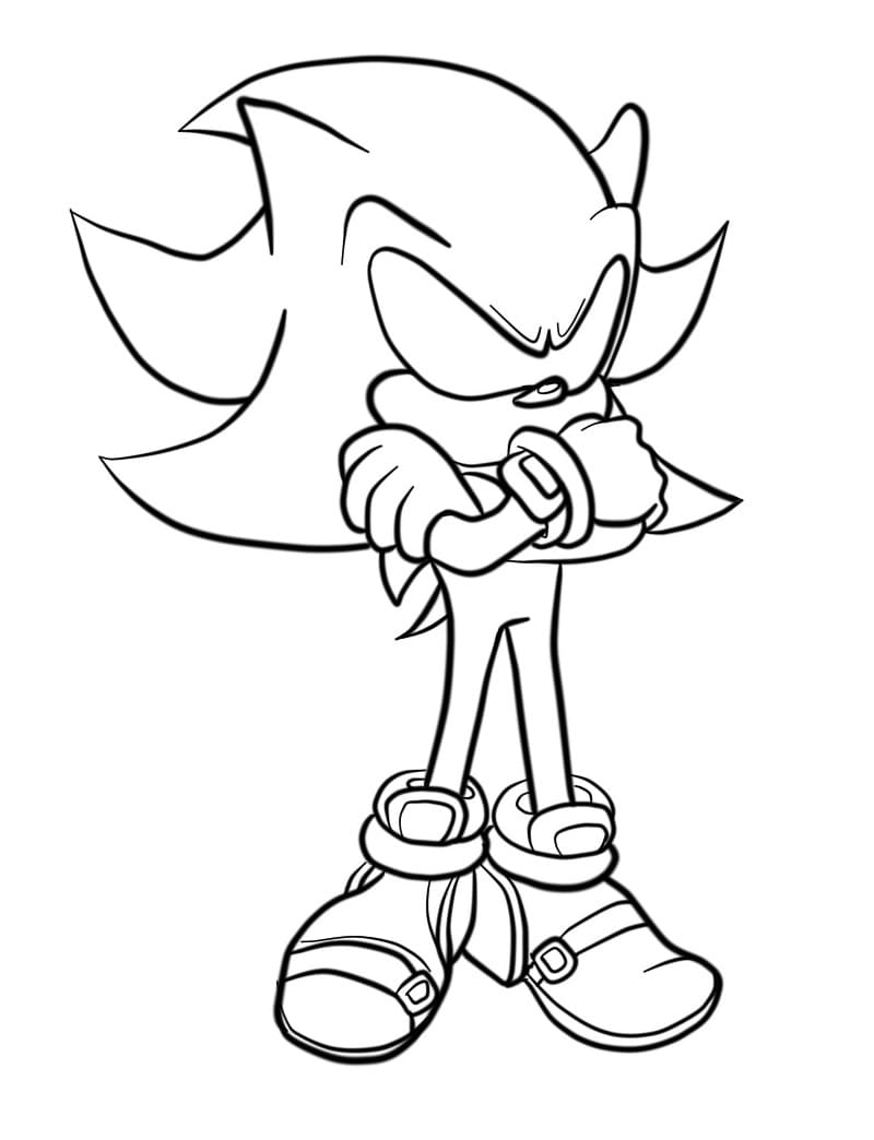 Desenho De Dark Sonic Para crianças Para Colorir