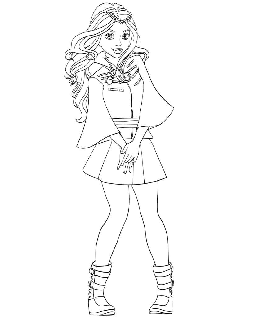 Baixar Desenho Do Filme Descendentes Para Colorir