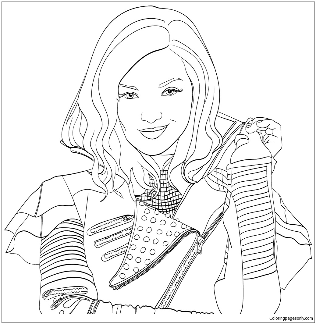 Desenho Da Disney Descendentes Para Colorir grátis