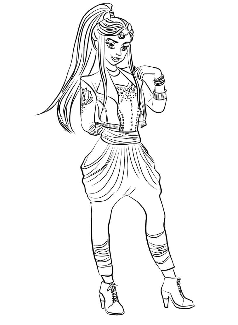 Desenho Jordan De Descendentes Para Colorir