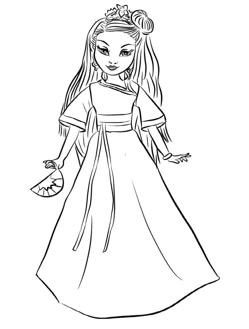 Descendentes para Colorir