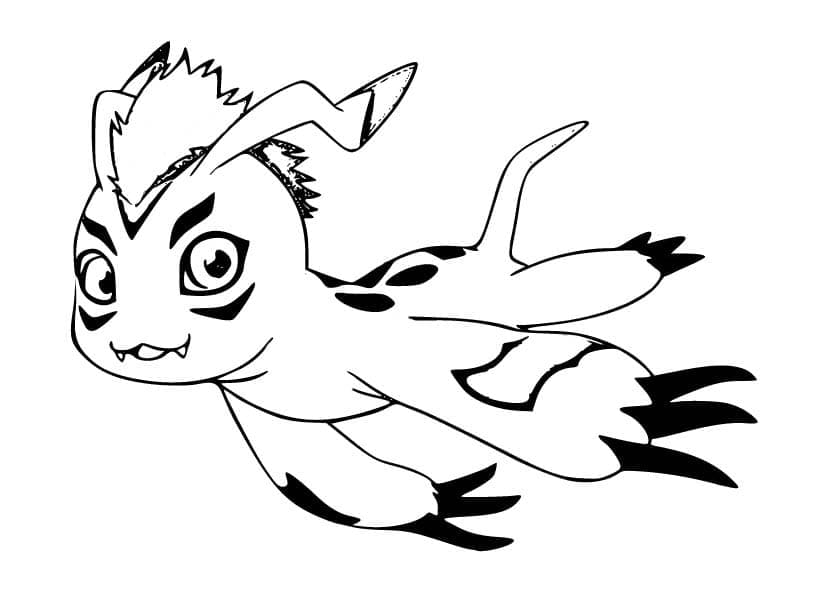 Desenho De Digimon Gomamon Para Colorir