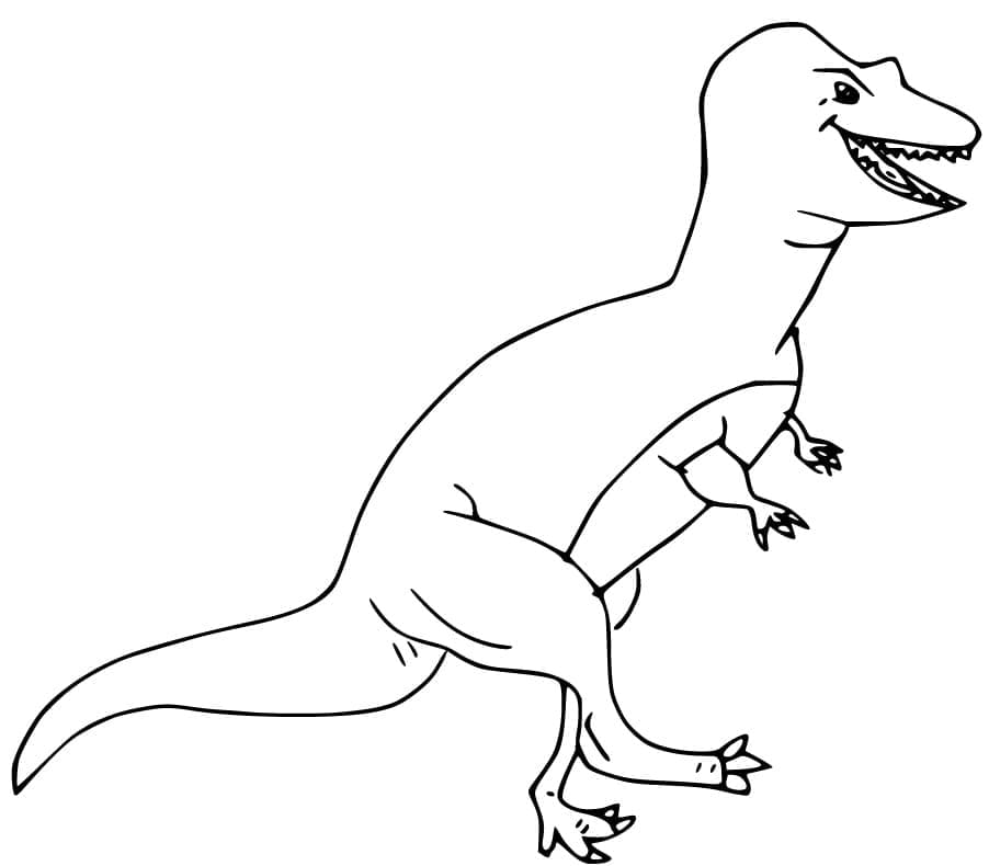 Desenho De Alossauro Hilariante Para Colorir