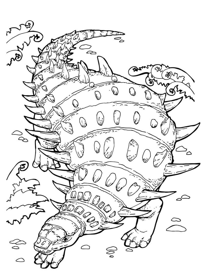 Desenho Hylaeosaurus Para Colorir