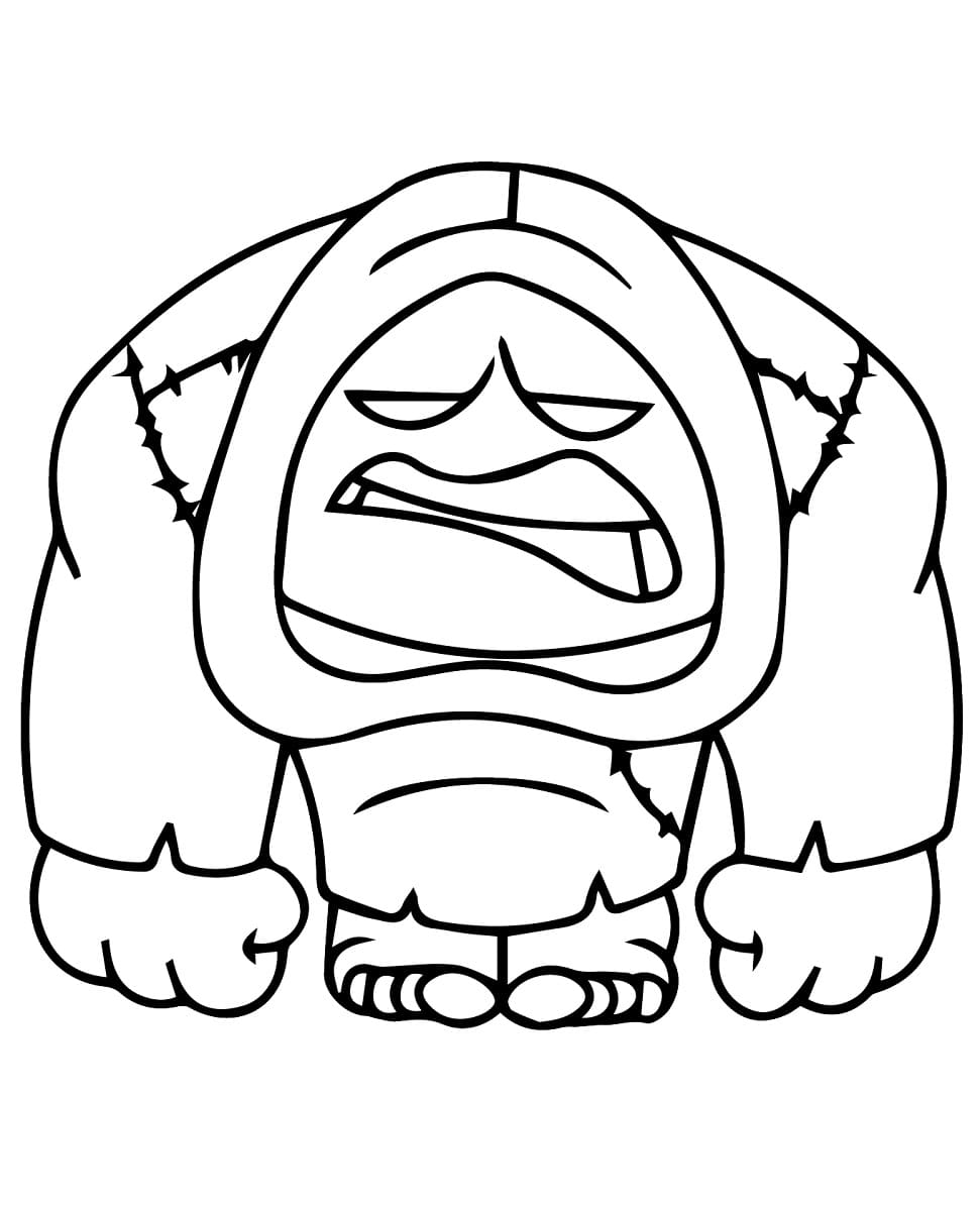 Desenho De Deep Dark Secret Divertida Mente 2 Para Colorir