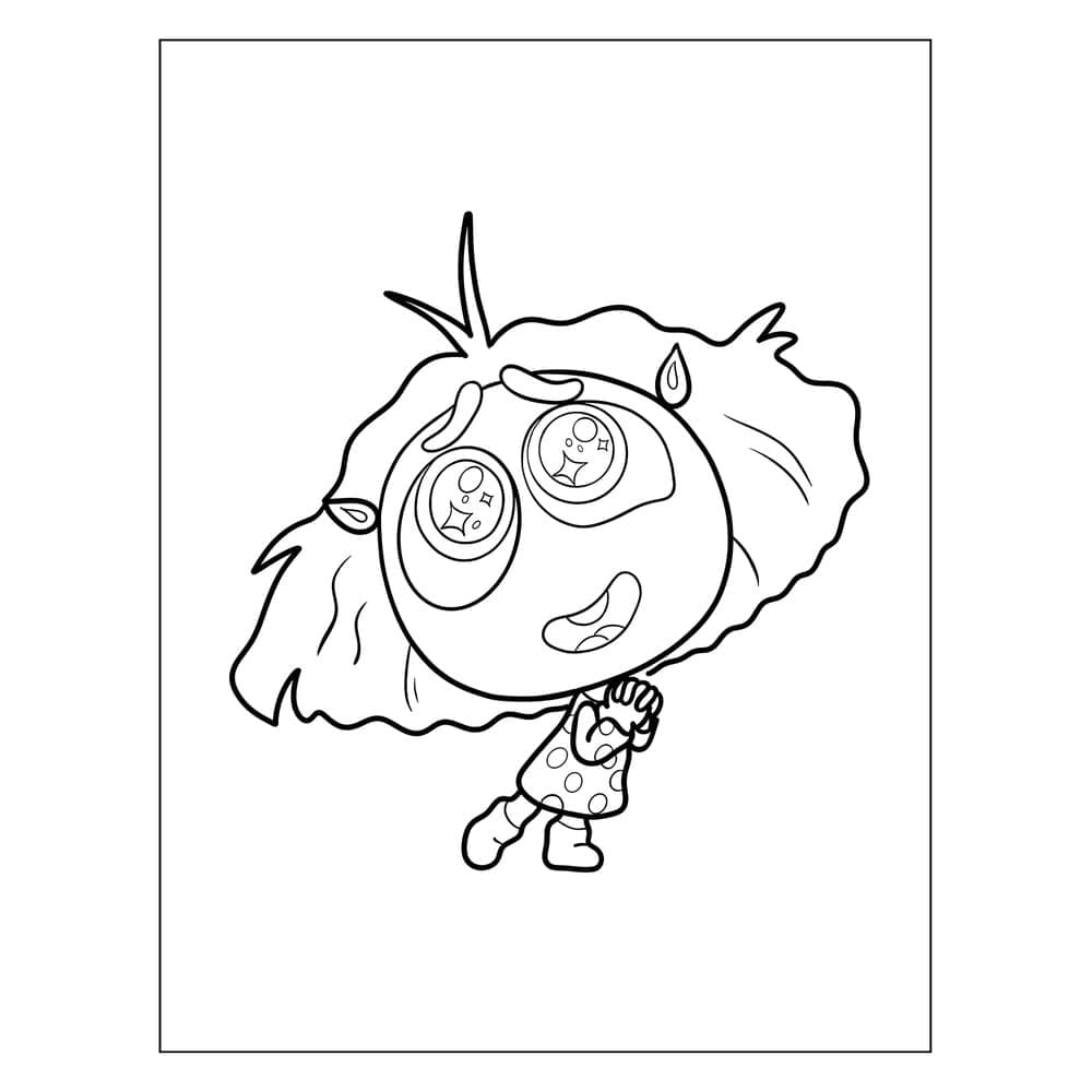 Desenho De Divertida Mente 2 invejá Para Colorir