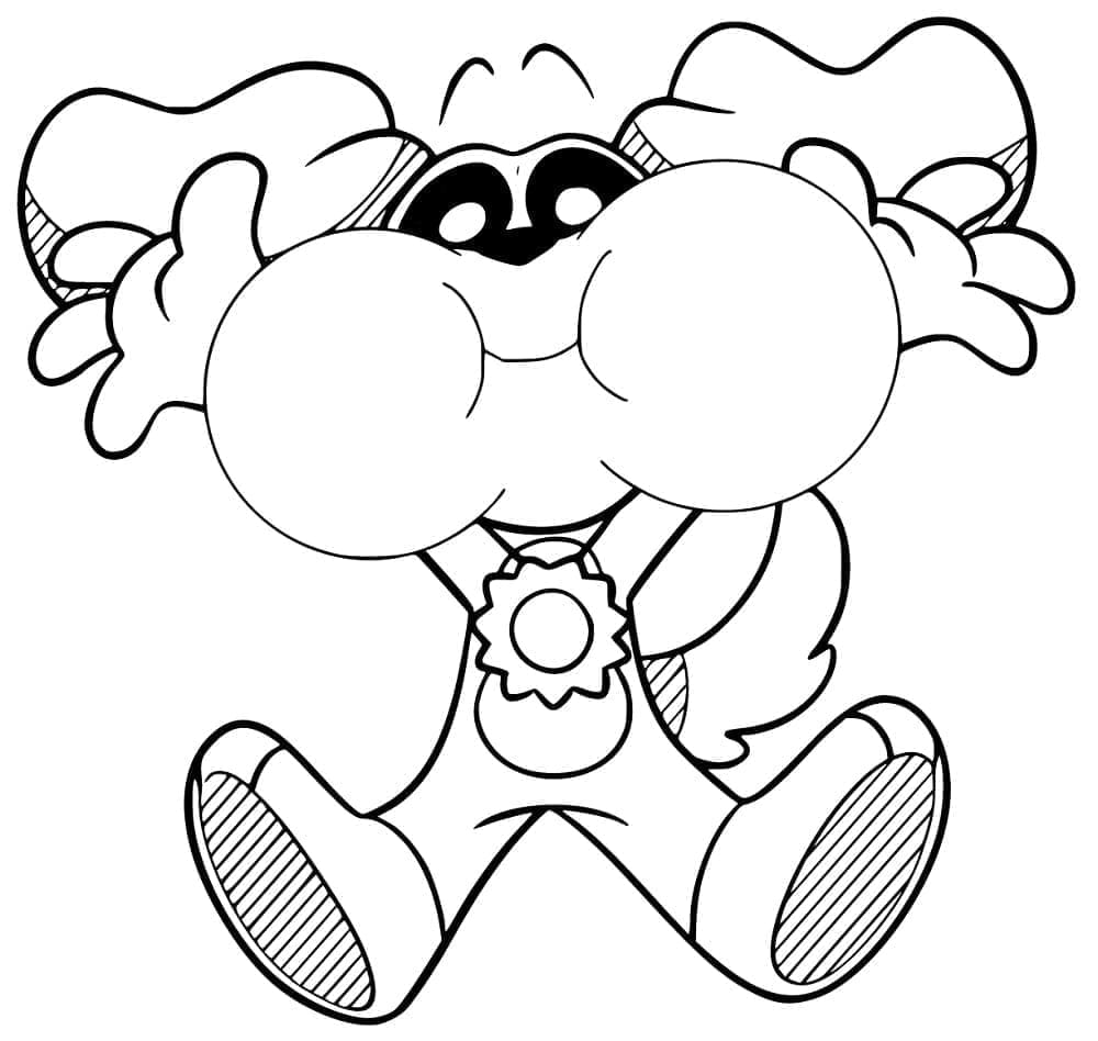 Desenho De Dogday engraçado Para Colorir