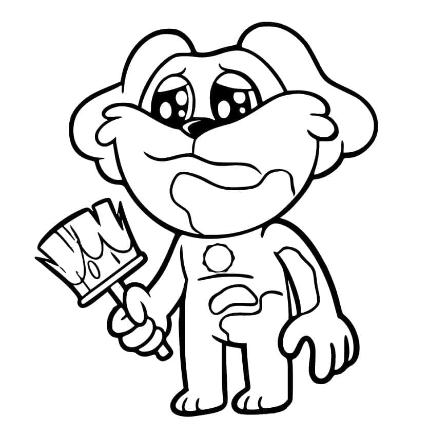 Desenho De Dogday Imprimivel Para Colorir