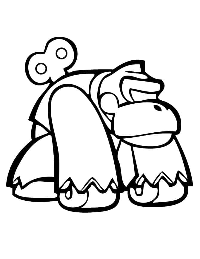 Desenho De Brinquedo Donkey Kong Para Colorir