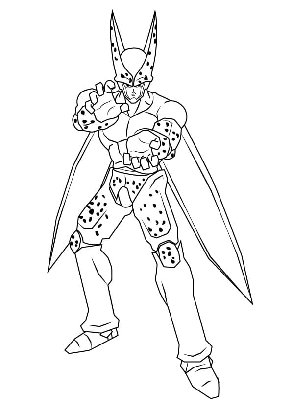 Desenhos De Dragon Ball Z Cell Para Colorir