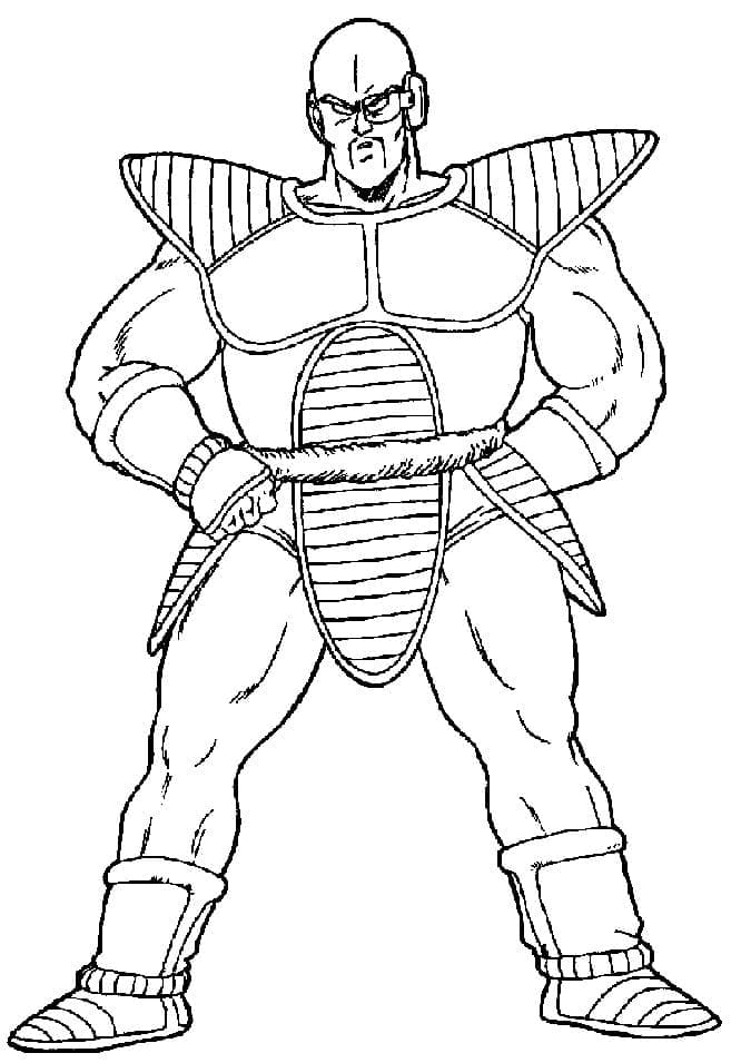 Desenhos De Nappa De Dragon Ball Z Para Colorir