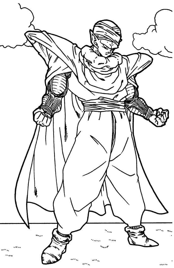 Desenhos De Piccolo De Dragon Ball Z Para Colorir