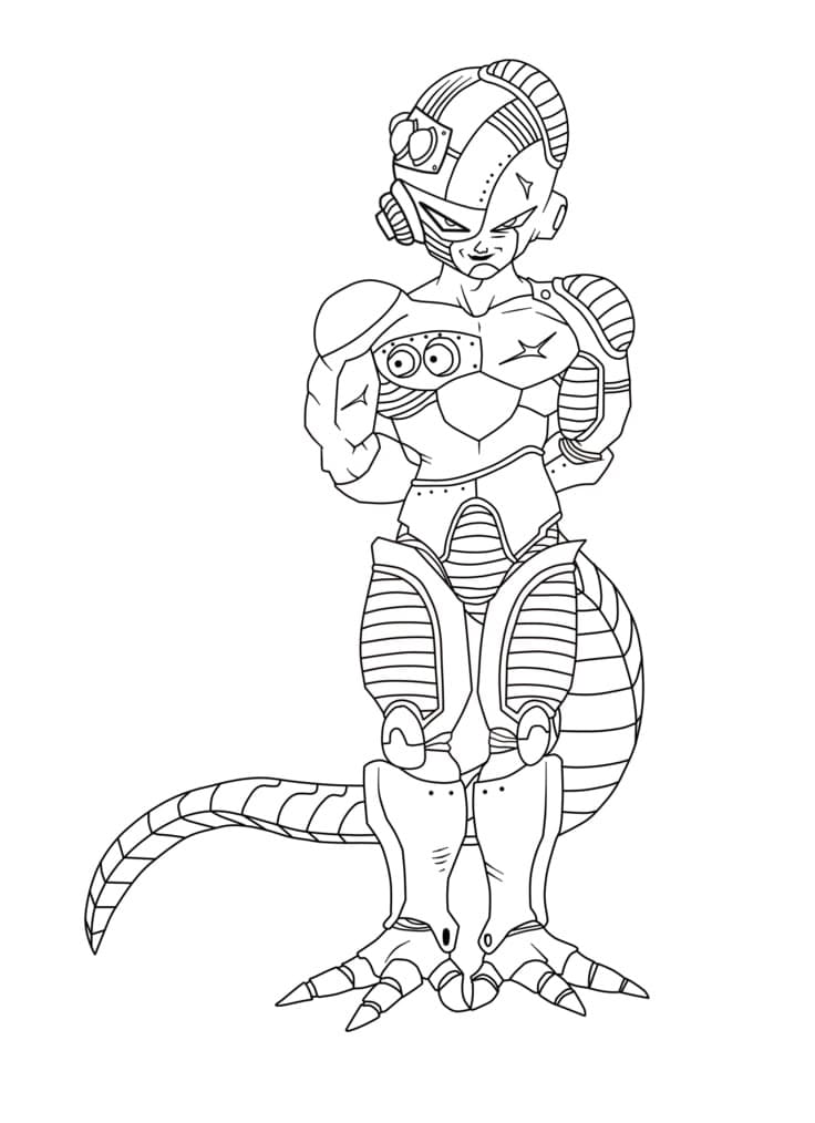 Desenho De Mecha Freeza Para Colorir