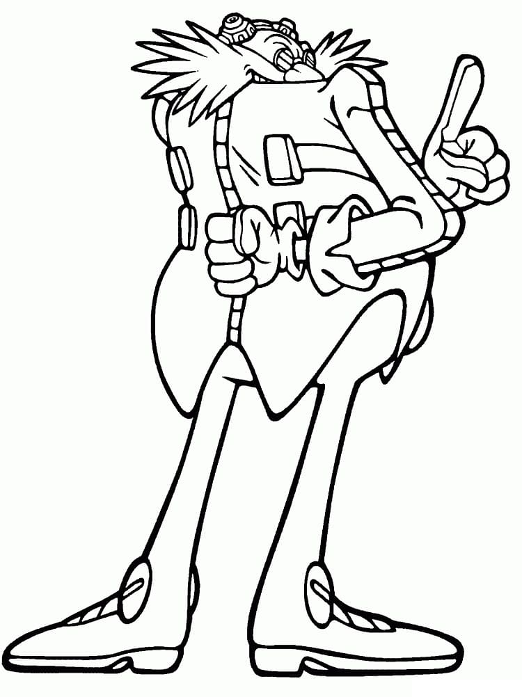 Eggman Robotnik Sonic para Colorir