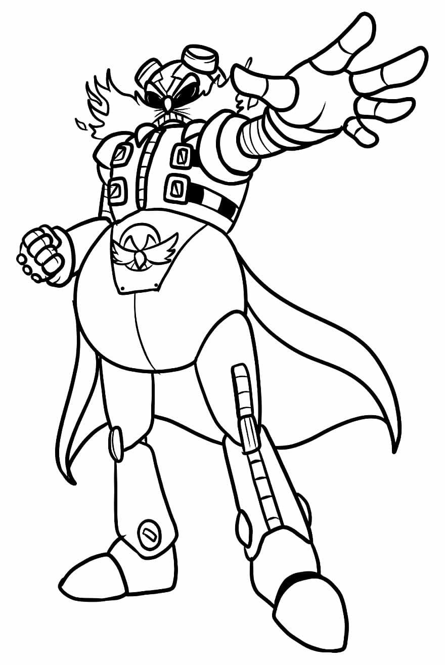 Desenho De Robotnik De Sonic Para Colorir