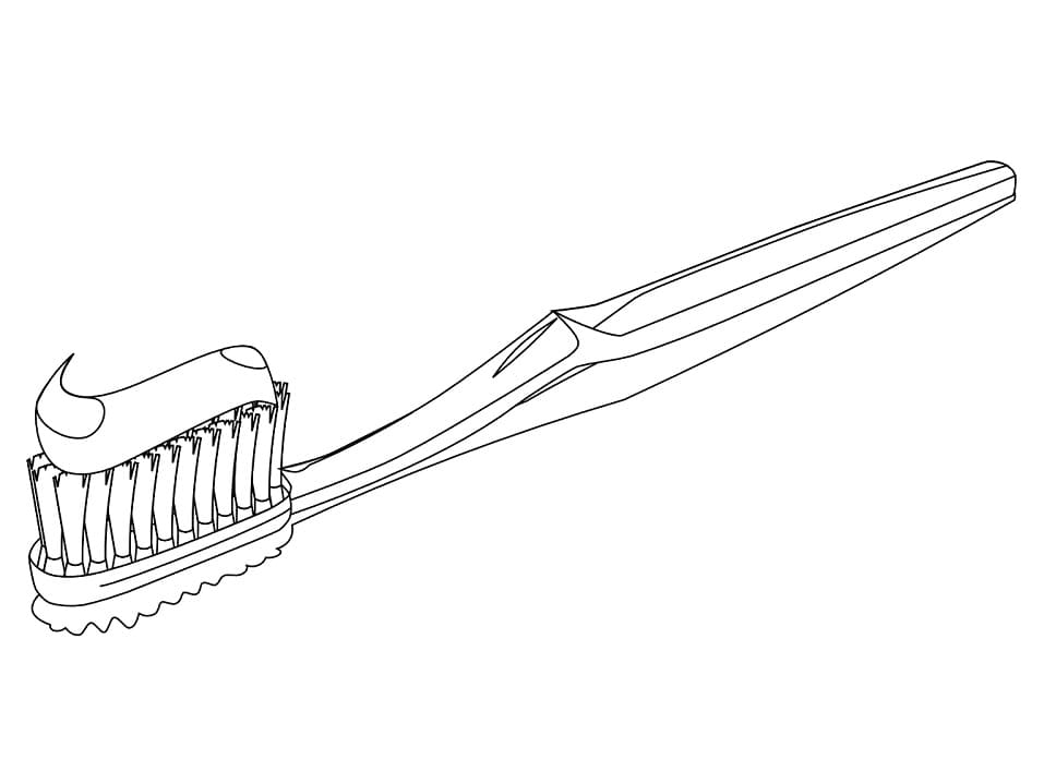 Escova de Dente para Colorir