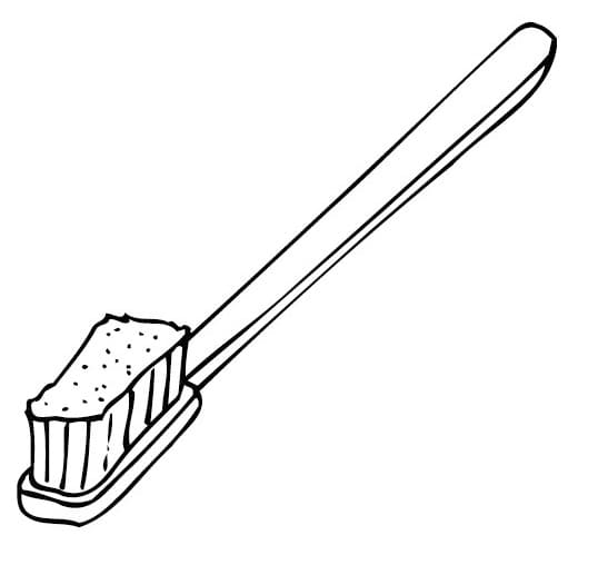 Desenho De escová De Dente Para Colorir Em Pdf