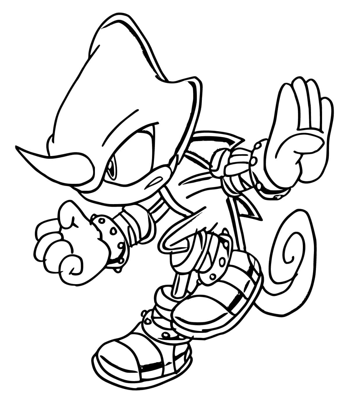 Desenho De Espio The Chameleon Irritado Para Colorir