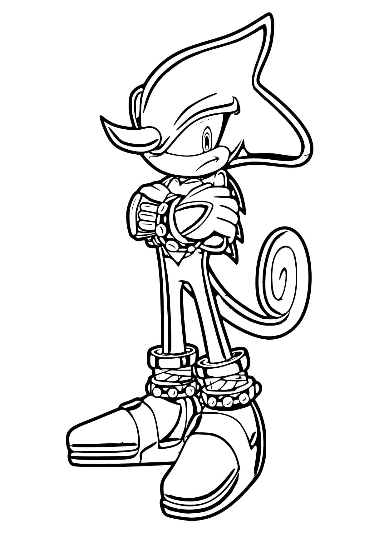 Desenho De Espio The Chameleon Para crianças De 1 Ano Para Colorir