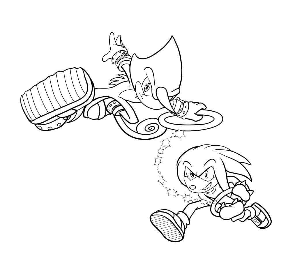 Espio The Chameleon Sonic para Colorir