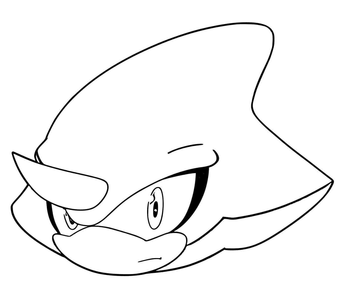 Desenho De Rosto De Espio The Chameleon Para Colorir