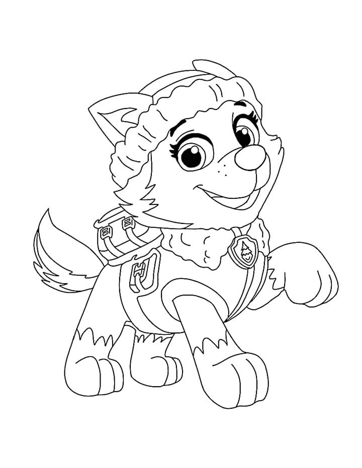 Desenho De adorável Everest Para Colorir