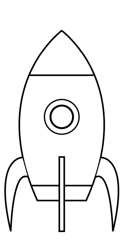 Foguete para Colorir