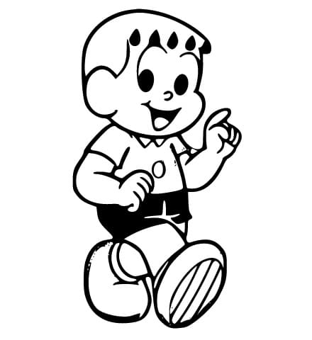 Desenho De Franjinha amigável Para Colorir