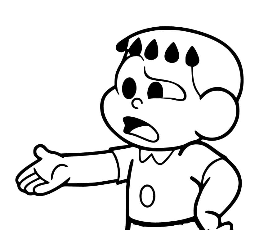 Desenho De Franjinha engraçado Para Colorir