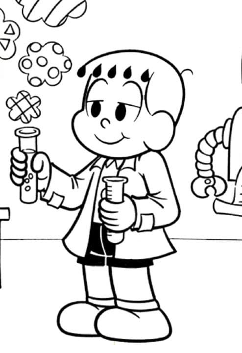 Franjinha Turma da Mônica para Colorir