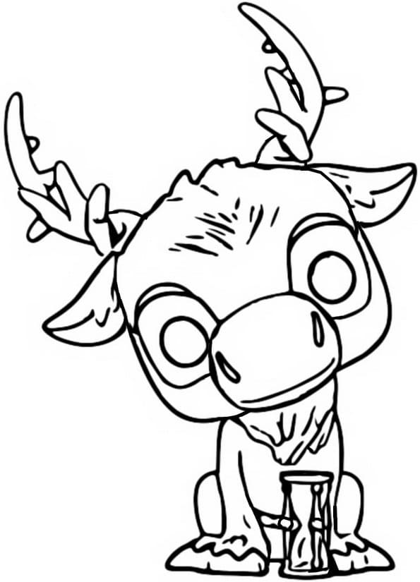 Desenho De Sven Funko Pop Para Colorir