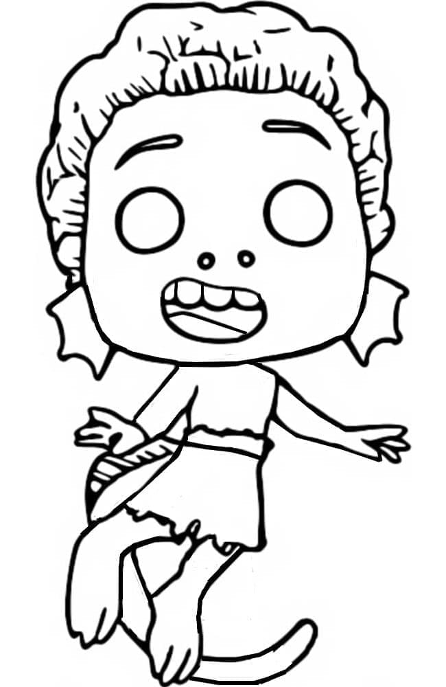 Desenho Funko Pop Luca Para Colorir