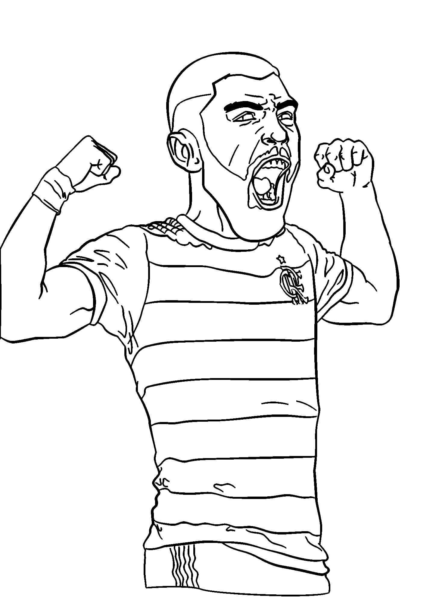 Desenho De Gabigol Para crianças Para Colorir