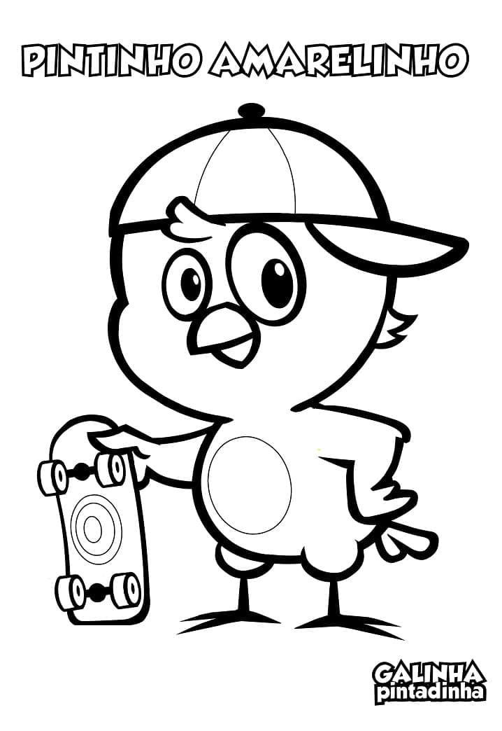 Galinha Pintadinha para Colorir