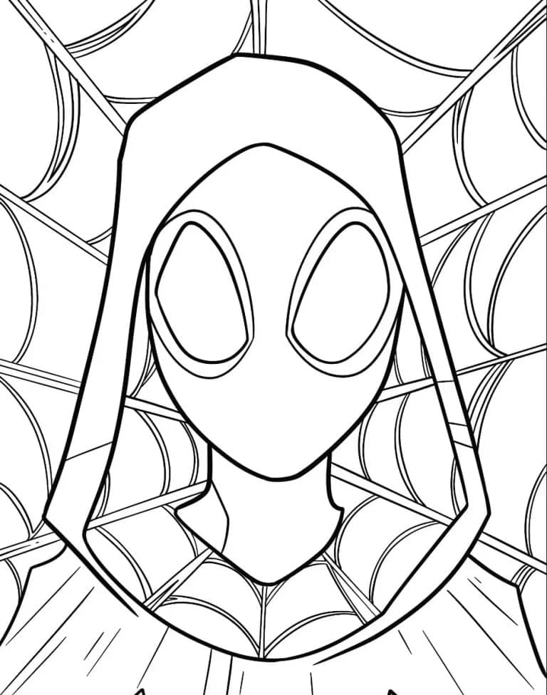 Desenho De Gwen Stacy Mulher Aranha Para Colorir