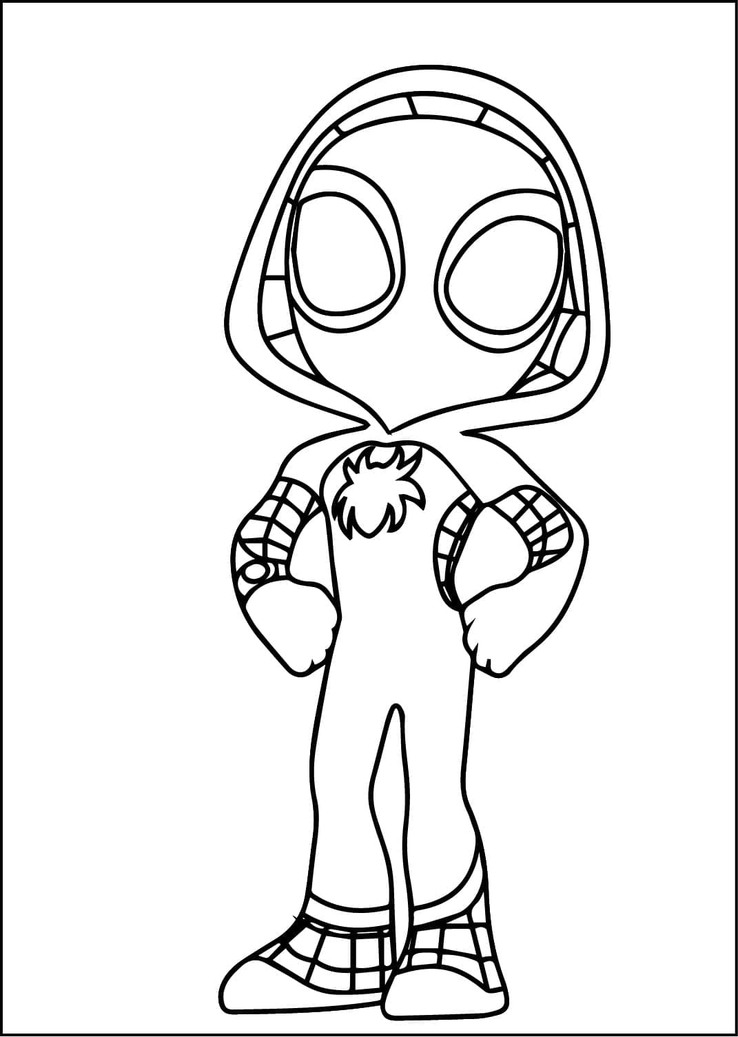 Ghost Spider para Colorir
