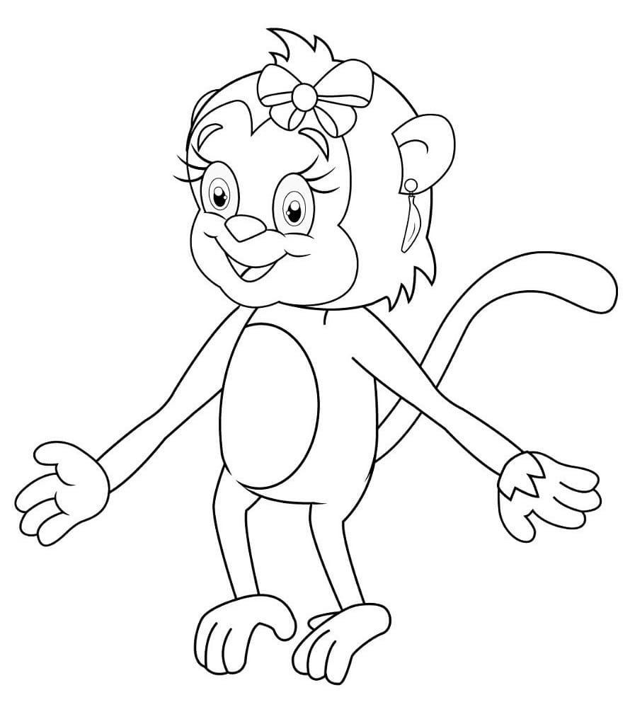 Desenho niná De Giramille Para Colorir
