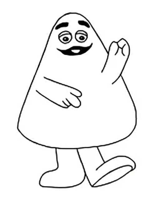 Desenhos De Grimace amigável Para Colorir