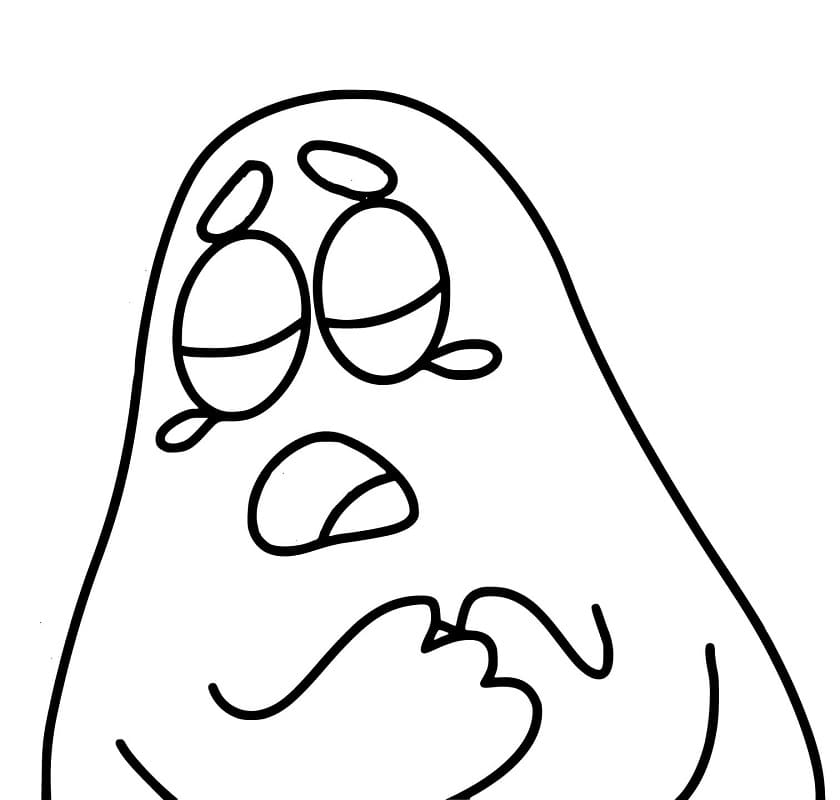 Desenhos De Grimace Chorando Para Colorir