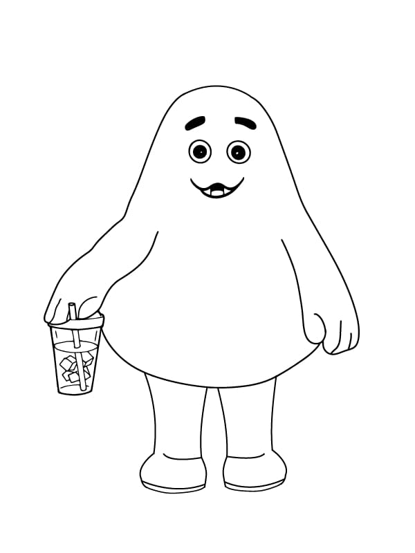 Desenhos De Grimace Para crianças De 4 Anos Para Colorir