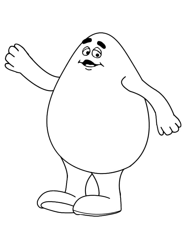 Desenhos De Grimace Para crianças De 6 Anos Para Colorir