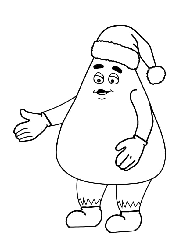 Desenhos De Pintura De Natal Do Grimace Para Colorir