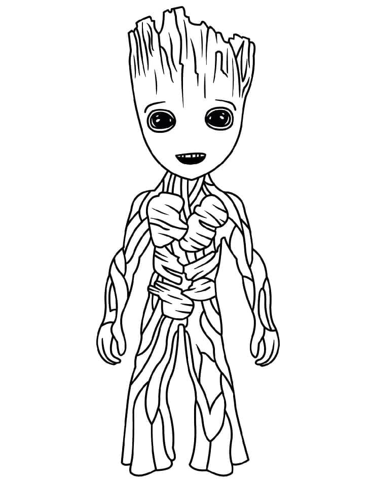 Desenho De Groot Mignon Para Colorir