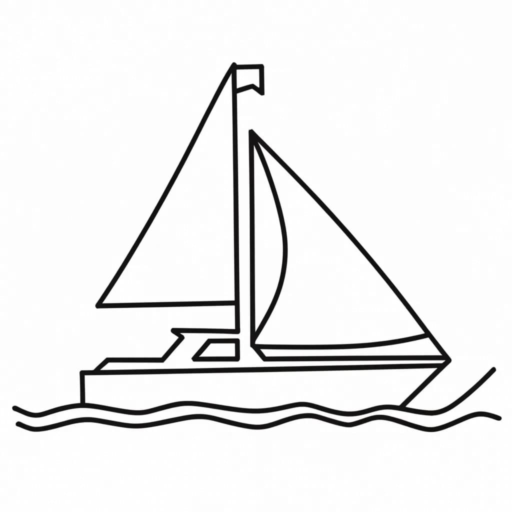 Iate para Colorir