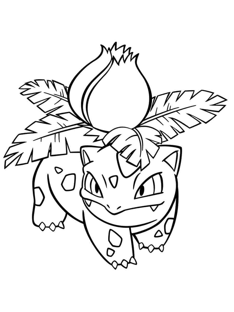 Desenho De Ivysaur Pokemon grátis Para Colorir