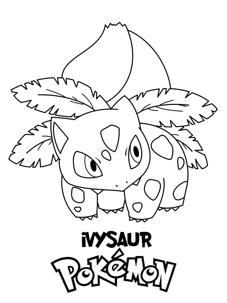Desenho De Ivysaur Pokemon Para crianças Para Colorir