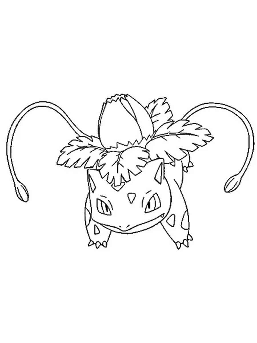 Desenho De Pokemon Ivysaur grátis Para Colorir